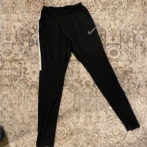Nike Dri-Fit Academy Soccer Black Training Pants Men’s Size Small